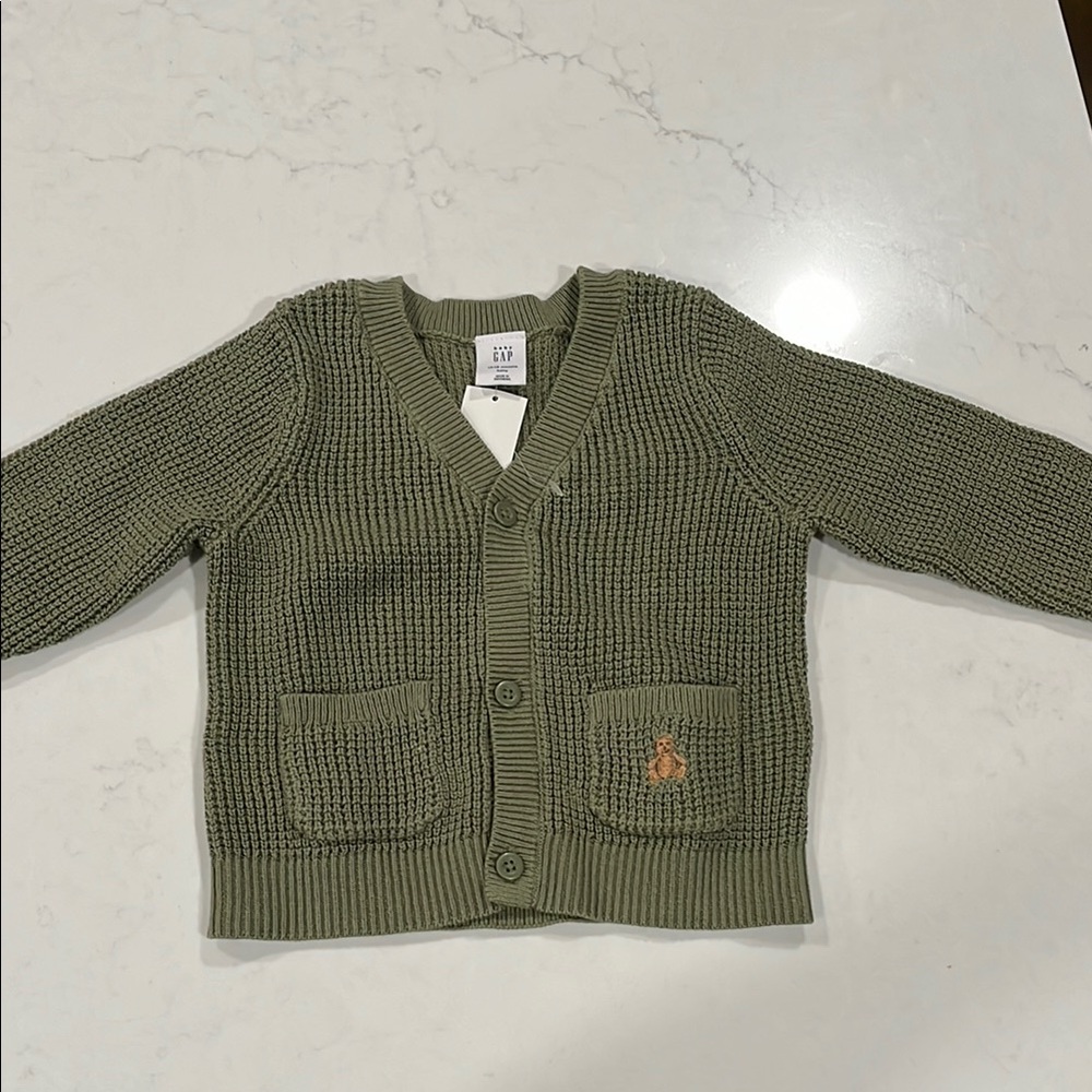 GAP Olive Green Kids Cardigan